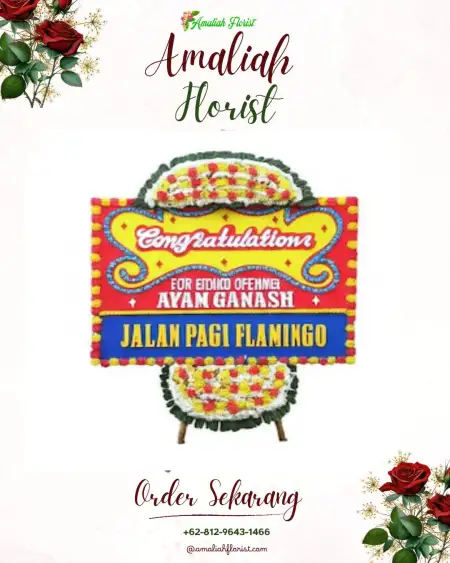Sewa Papan Bunga Jati Baru